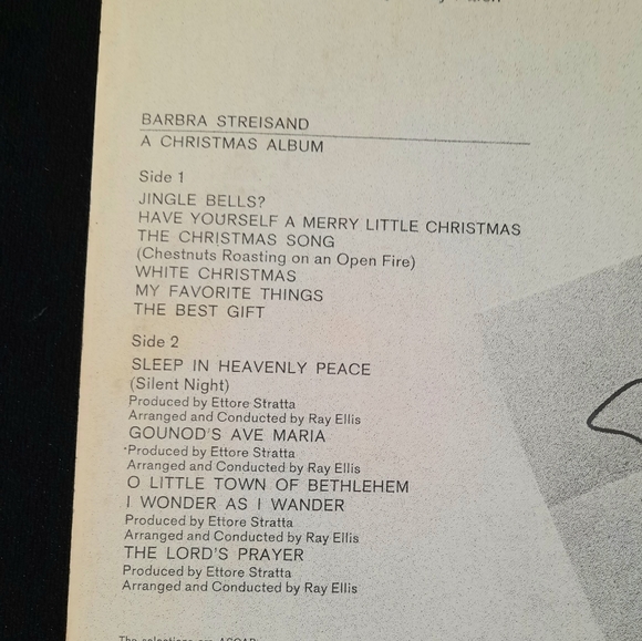 Barbra Streisand- A Christmas Album, Vinyl LP, 1967 - Picture 4 of 10